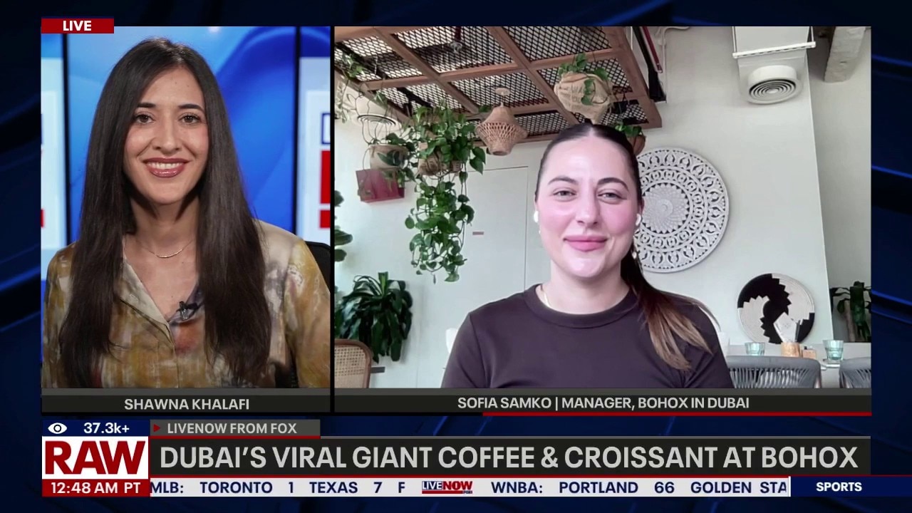 Dubai's viral giant coffee & croissant at BohoX 