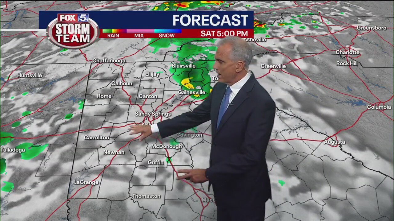 Friday evening forecast