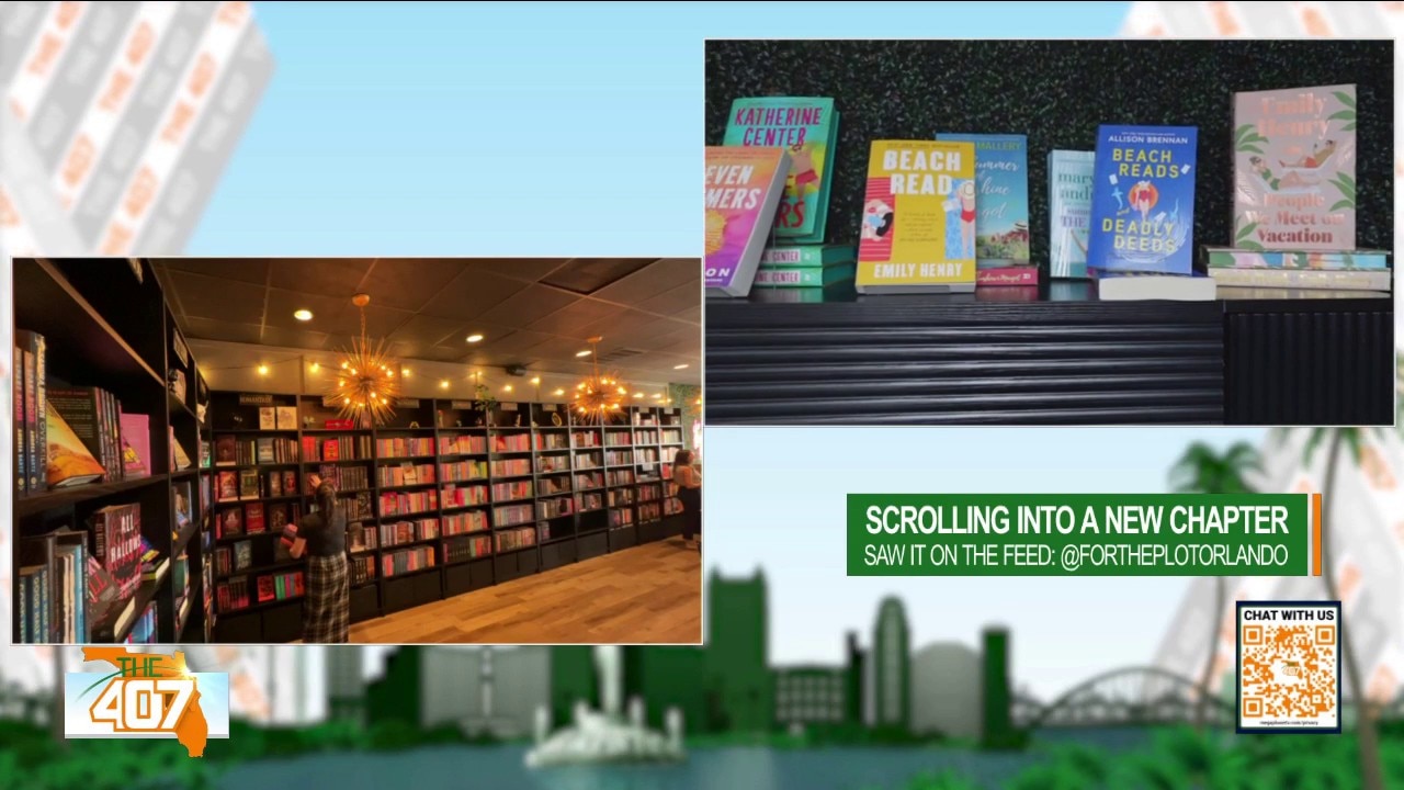 Inside Orlando's new book store and coffee shop "For The Plot"