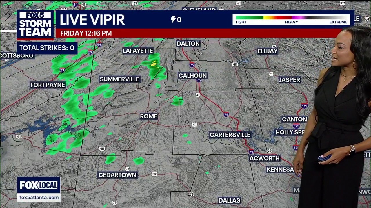 Friday midday weather forecast