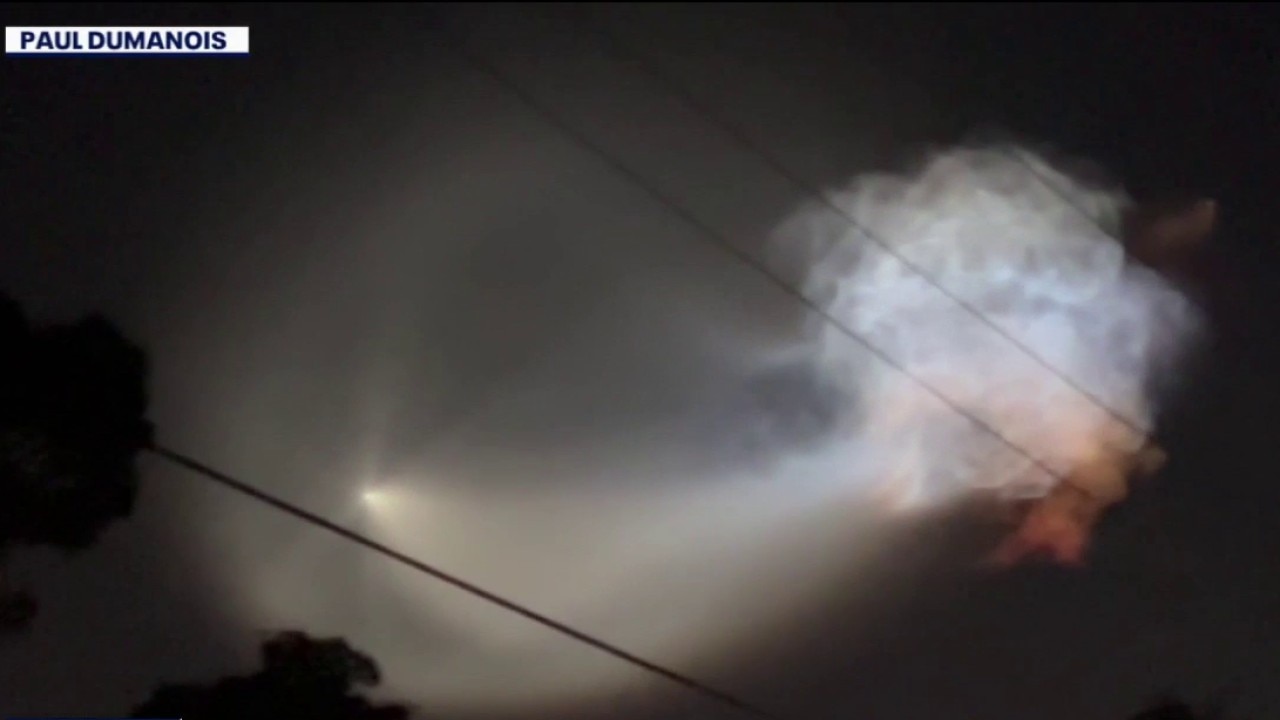 SpaceX launch creates 'jellyfish' effect