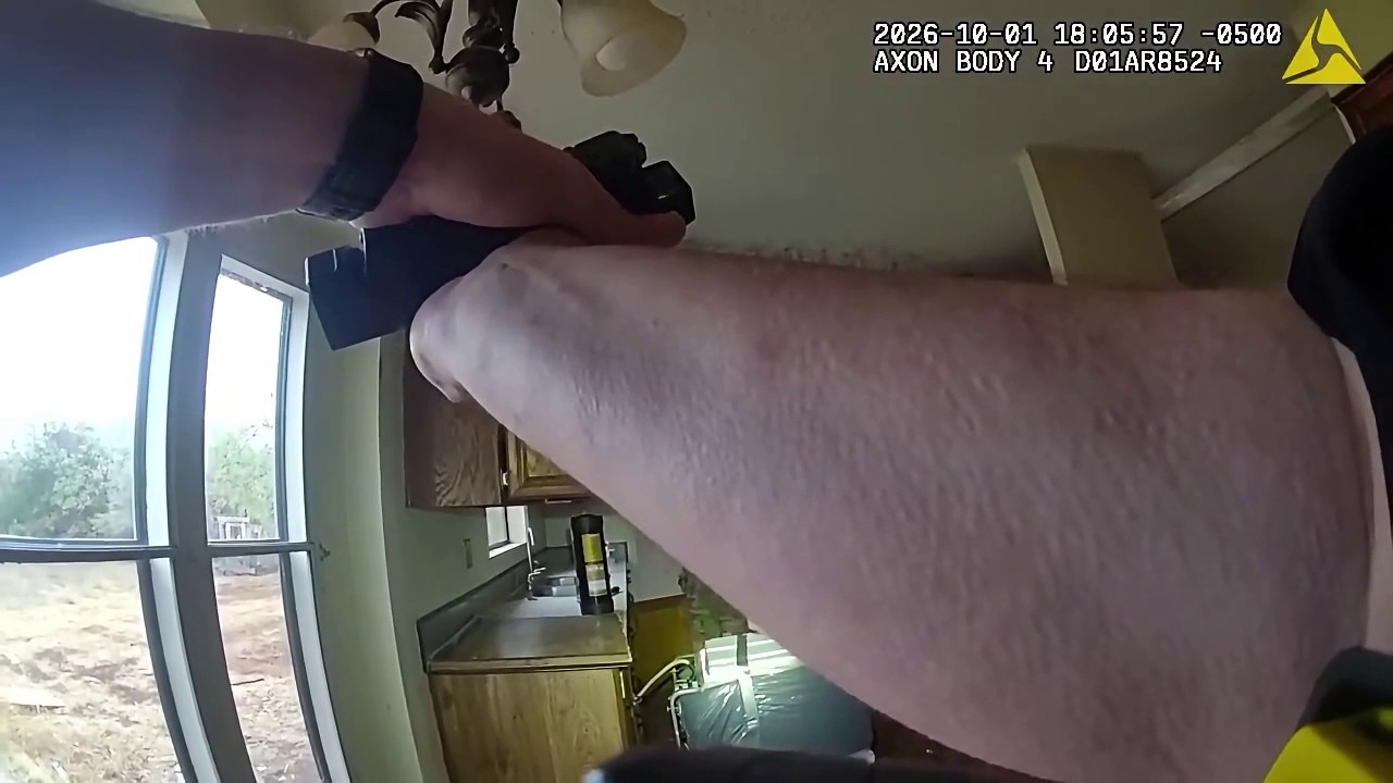 Suspect breaks through window after cop catches him in house