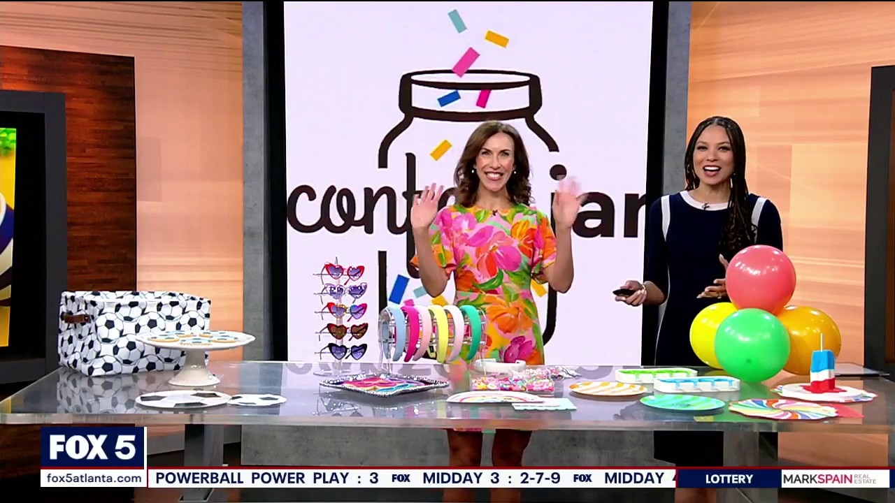 Summer birthday parties with "Confetti Jar"