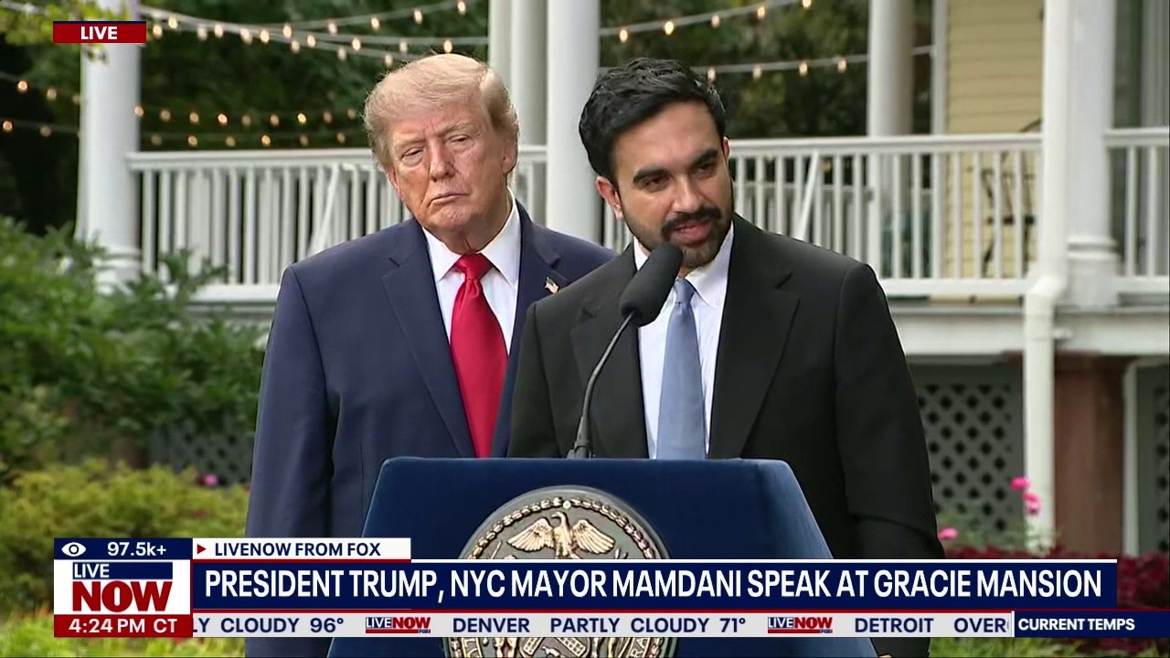 Trump-Mamdani meeting at Gracie Mansion in NYC 