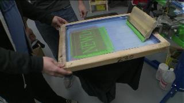 Tony learns how the NEWD shirts are made