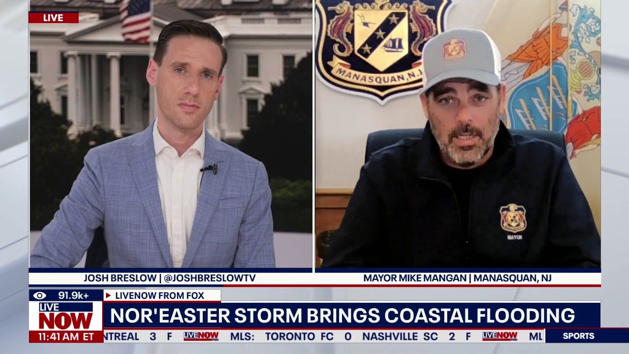 Nor'easter brings flooding across New Jersey