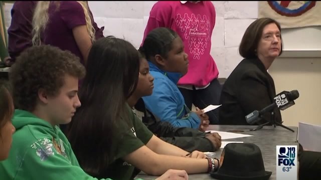 Students talk about safety with SPD chief