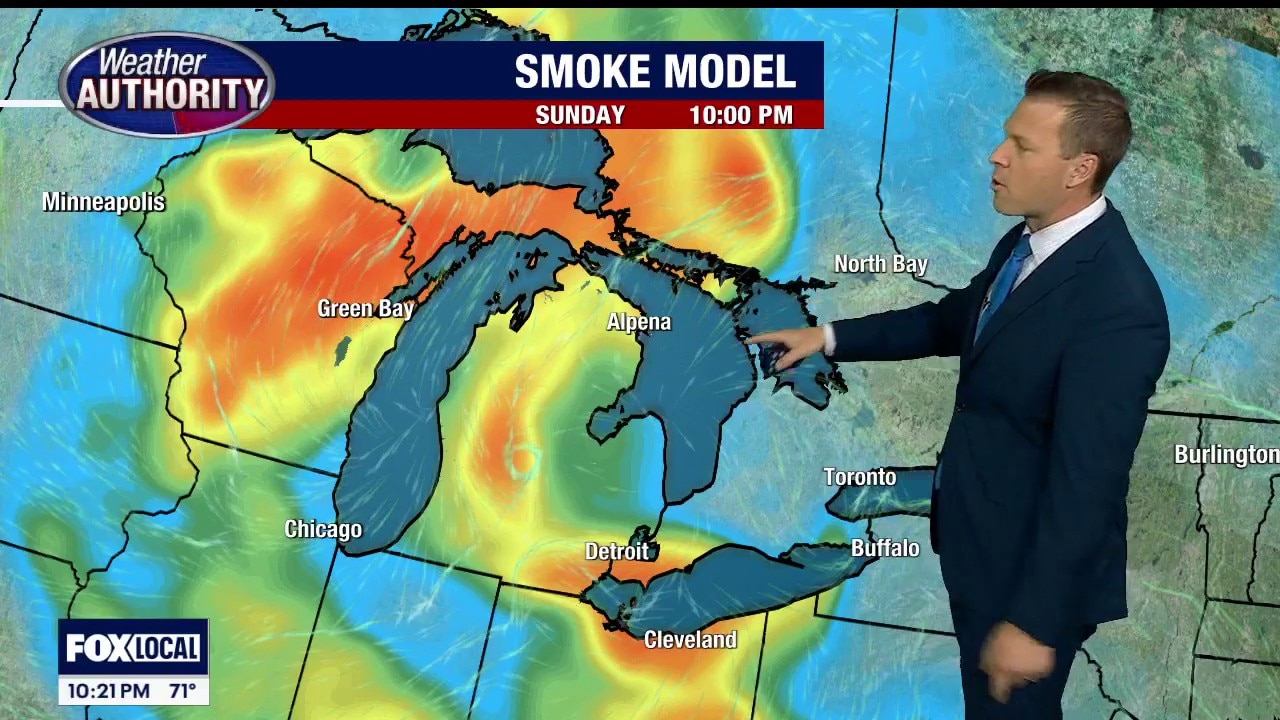 Smoke lingers although it's not as bad as last week
