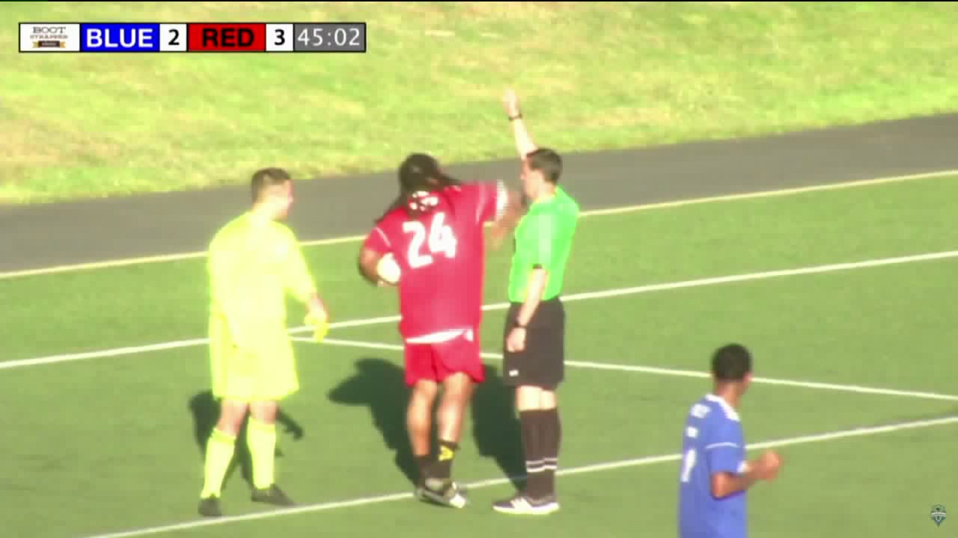 Marshawn Lynch plays soccer
