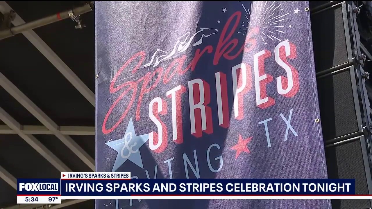 Irving Sparks and Stripes fireworks celebration tonight