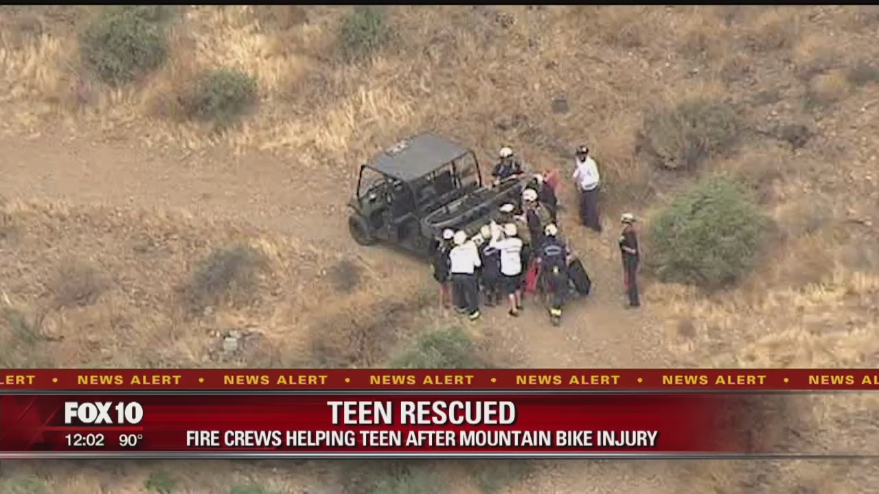 Teen suffers severe head trauma in mountain bike accident