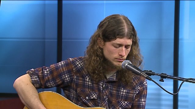 Joseph Huber the musician performs on Studio A