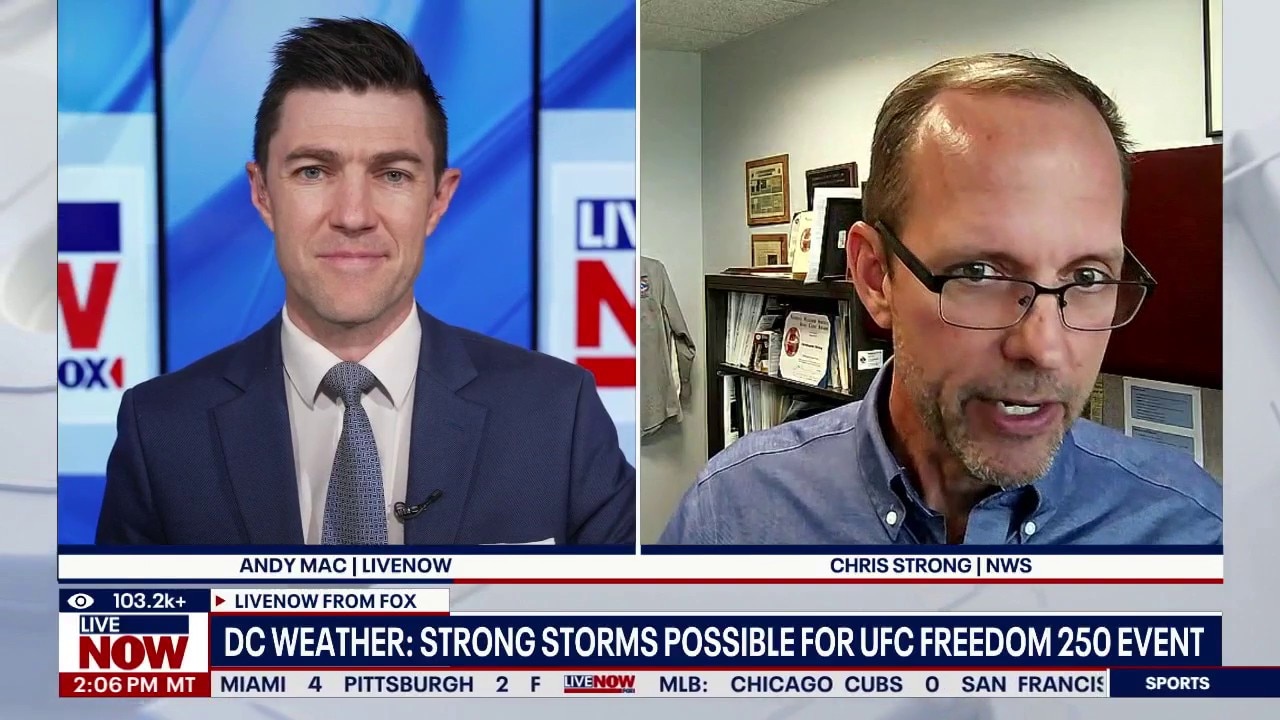 Strong storms possible for UFC Freedom 250 event