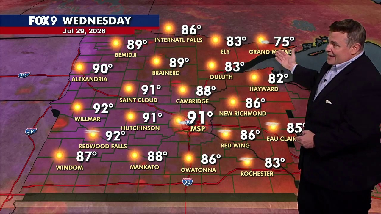 MN weather: Muggy and hot with chance of storms ahead into weekend