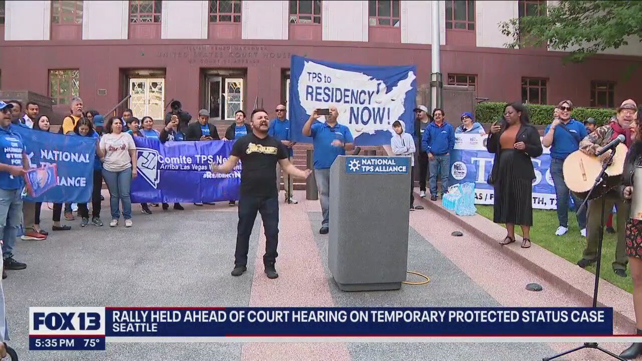 Rally held in Seattle for Temporary Protected Status case
