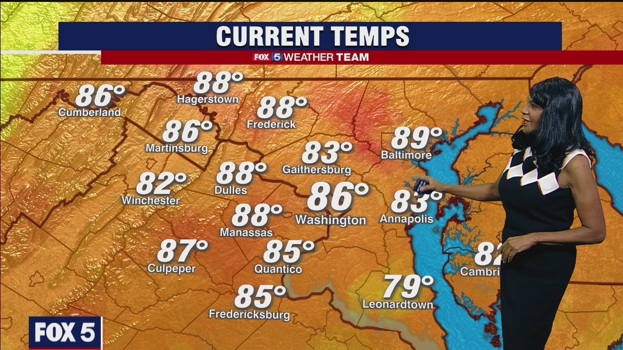 FOX 5 weather forecast at 6