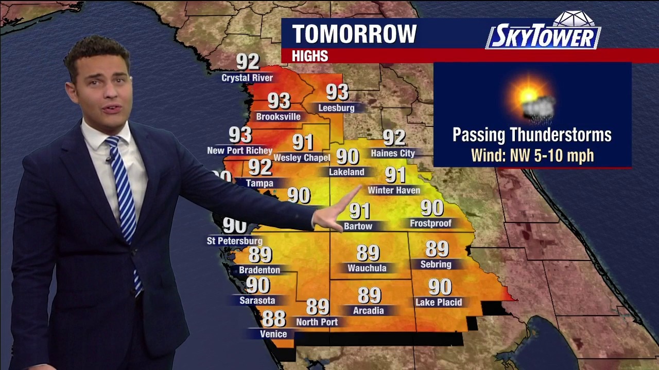 Tampa Weather | Saturday evening forecast