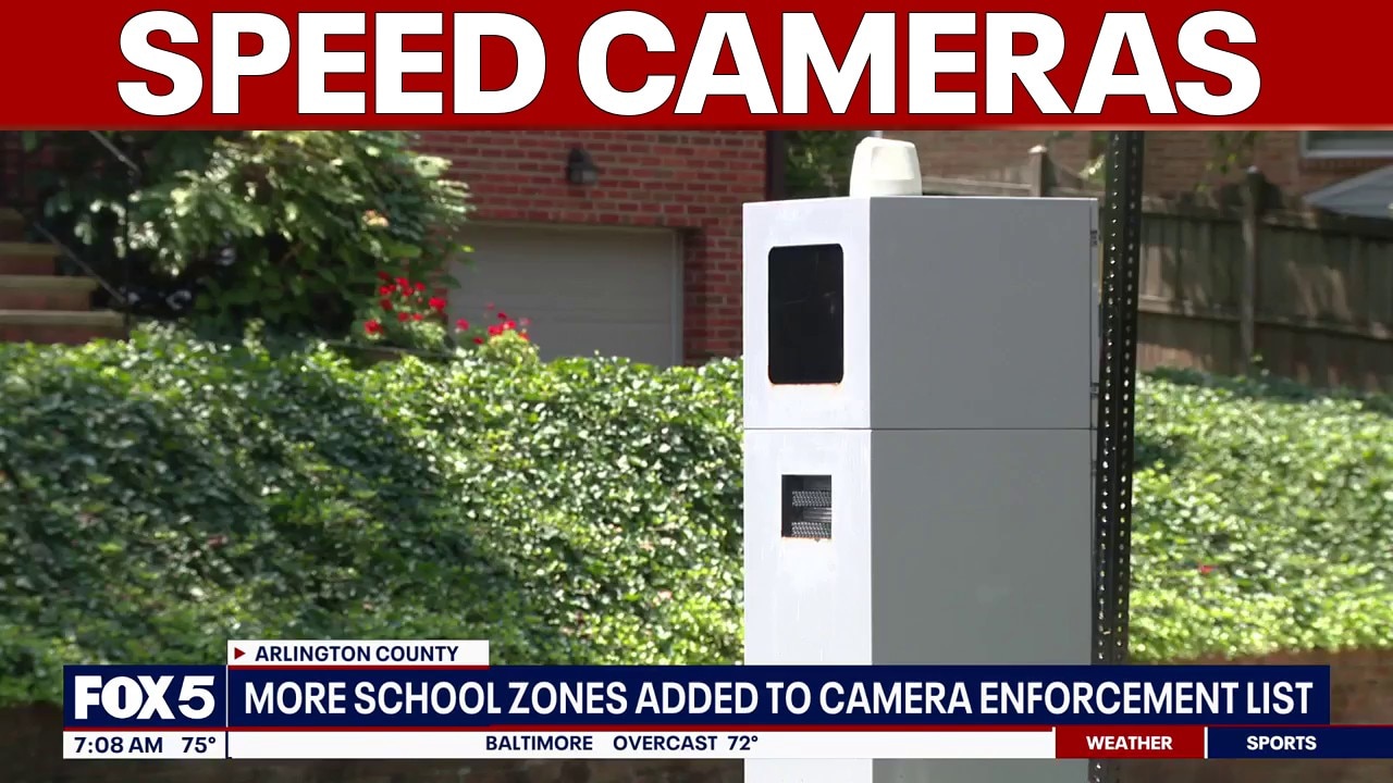 Arlington County adding more school zone speed cameras