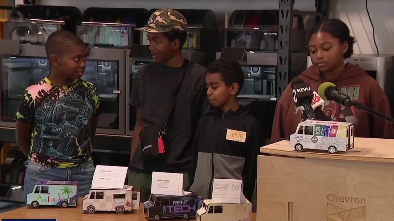 Students solving community problems in summer camp