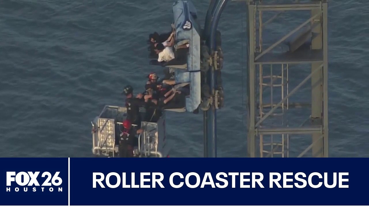 Firefighters speak on Galveston roller coaster rescue