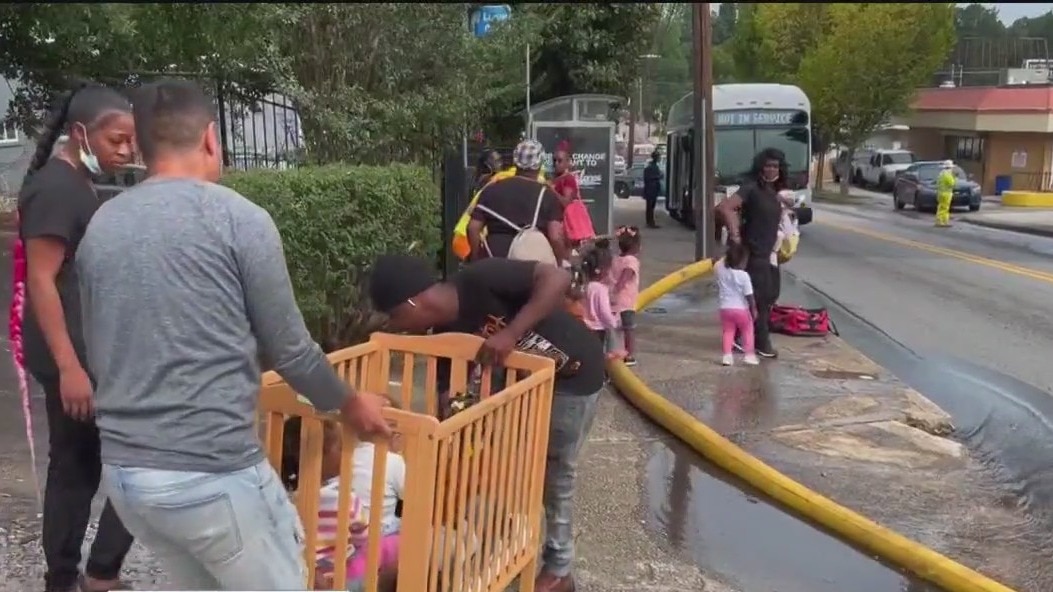 Detours after gas-fueled fire causes damage