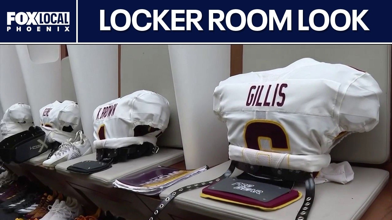 Inside the ASU Sun Devils locker room in London