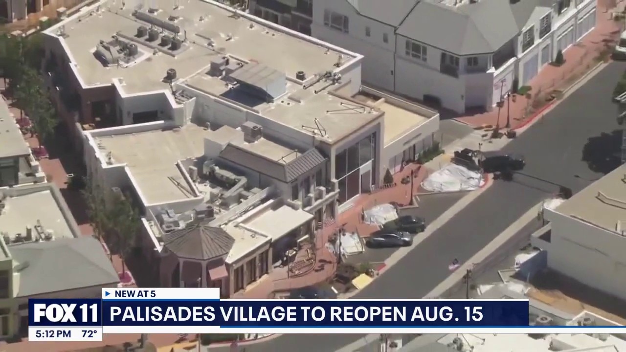 Palisades Village to reopen Aug. 15