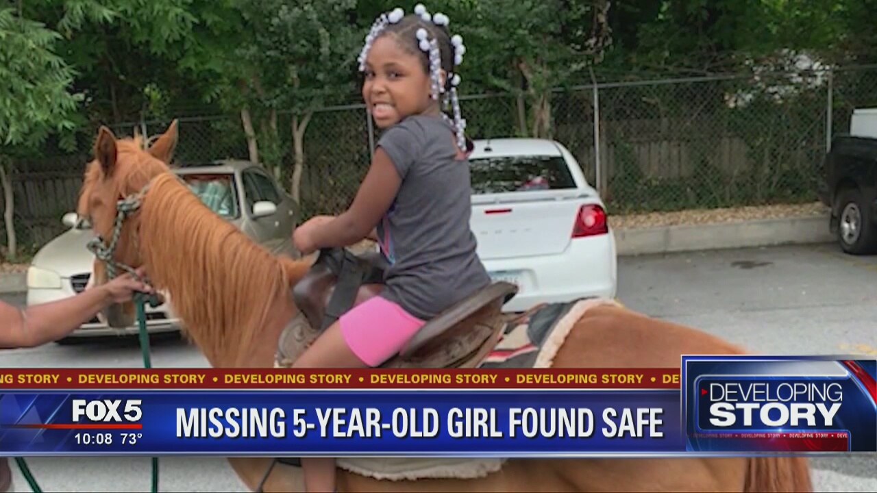 Missing 5-year-old girl found safe