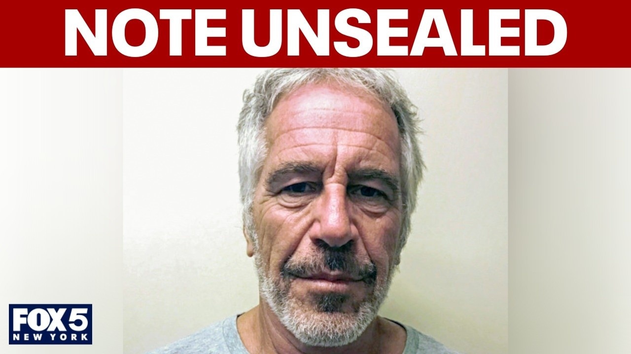 Epstein's purported suicide note unsealed
