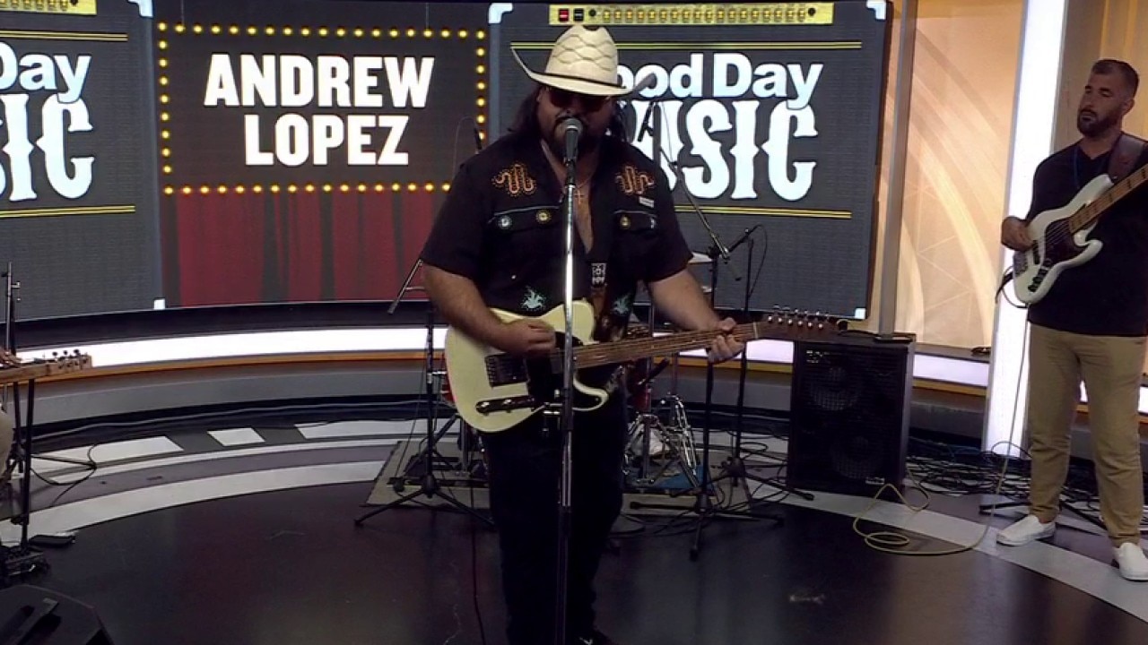 Andrew Lopez performs in FOX 7 Austin studios
