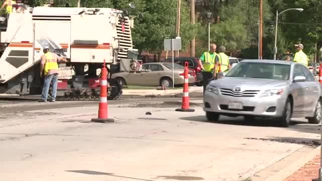 Repaving project underway on east side of Milwaukee