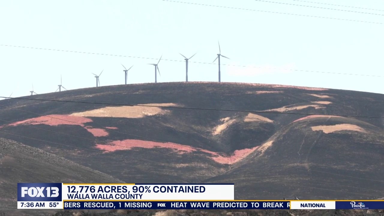 Washington Wildfires update: 12,700 acres burning in Walla Walla County