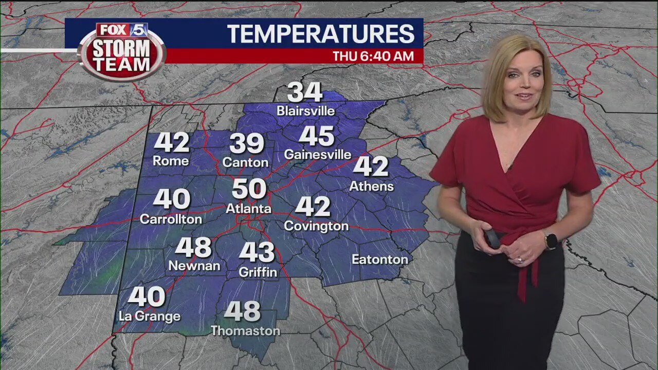 Thursday morning weather forecast