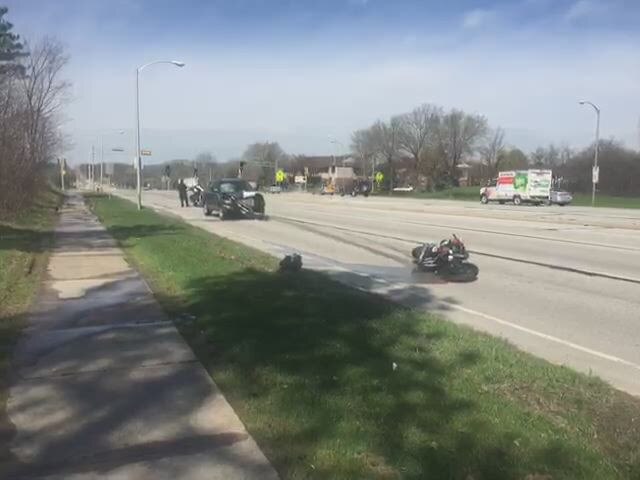 Motorcycle wreck near 86th and Good Hope