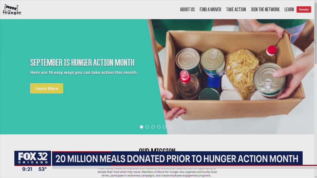 Move For Hunger hits 20 million meals milestone prior to Hunger Action Month