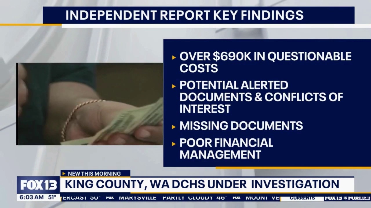 King County, WA DCHS under investigation
