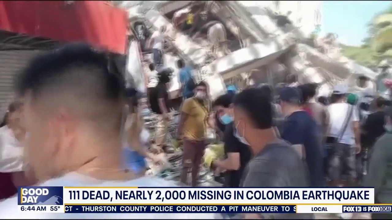 Columbia earthquake: 111 dead, nearly 2,000 missing