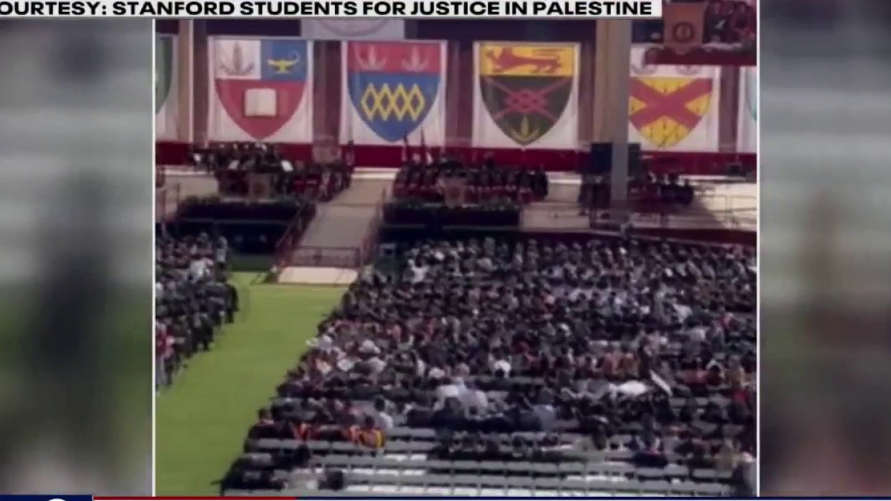 Stanford students walk out of graduation, sparking demonstration