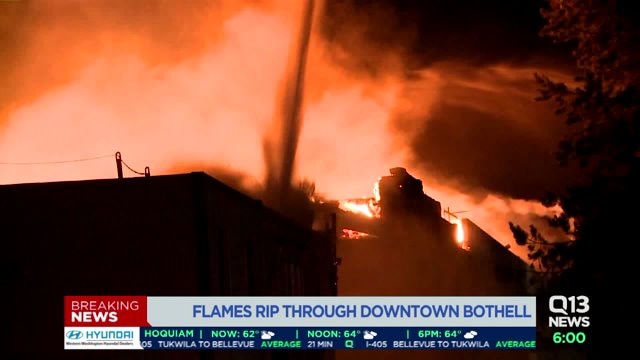 Crews fighting massive fire in Bothell