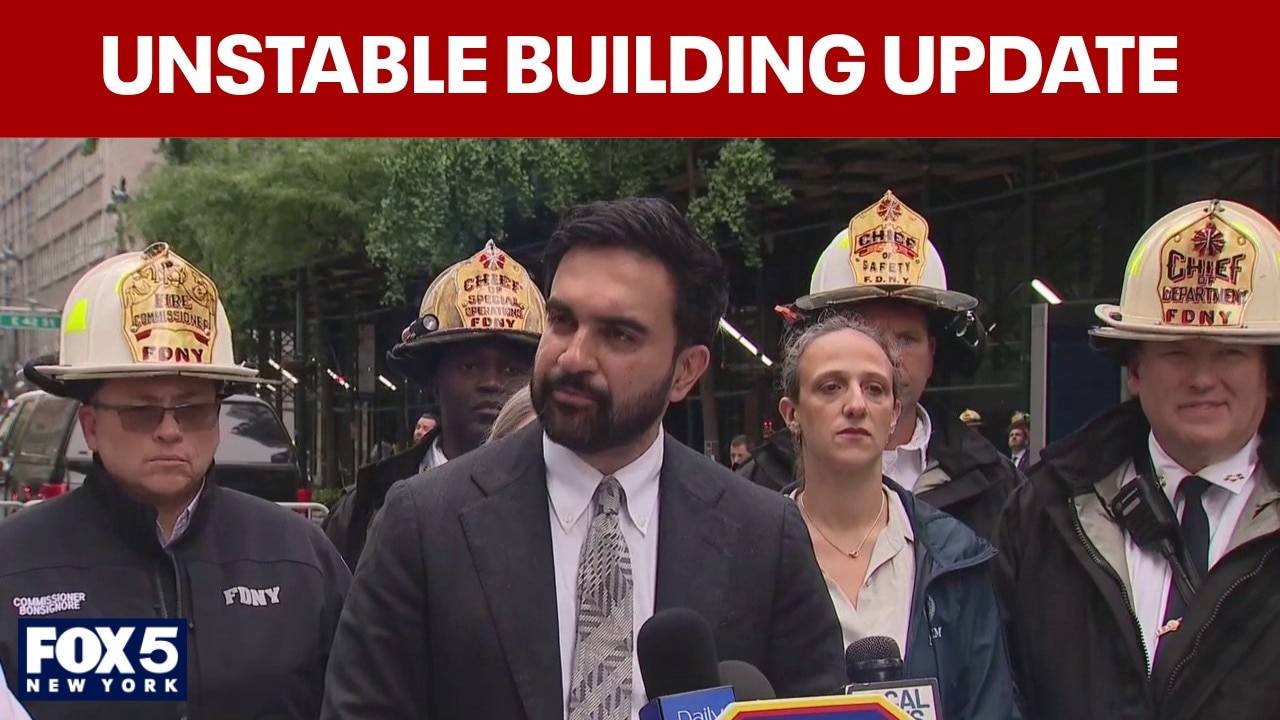 FULL: Mamdani, FDNY, DOB update on NYC unstable building, buckled columns