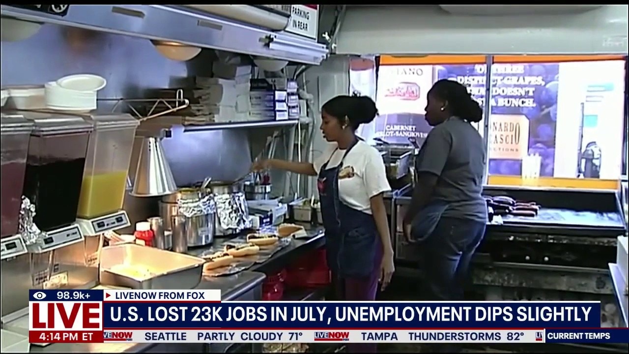 US economy unexpectedly lost 23K jobs in July
