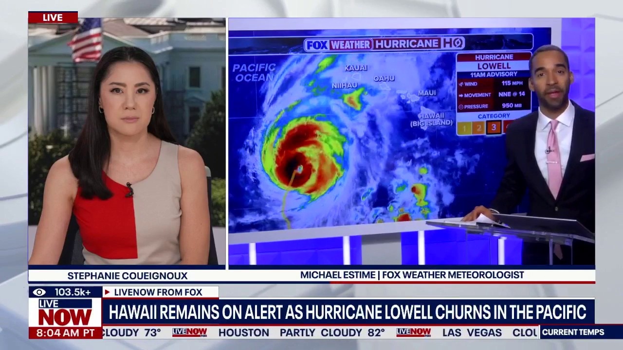 Hurricane Lowell brings storm warnings to Hawaii