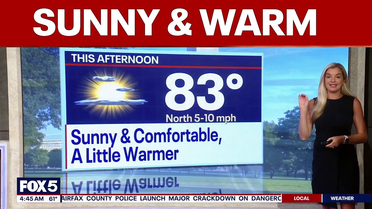 DC weather: Sunny and warm Wednesday with a high near 82 degrees