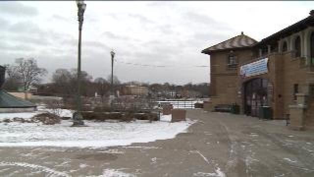 Lack of snow in Lake Geneva