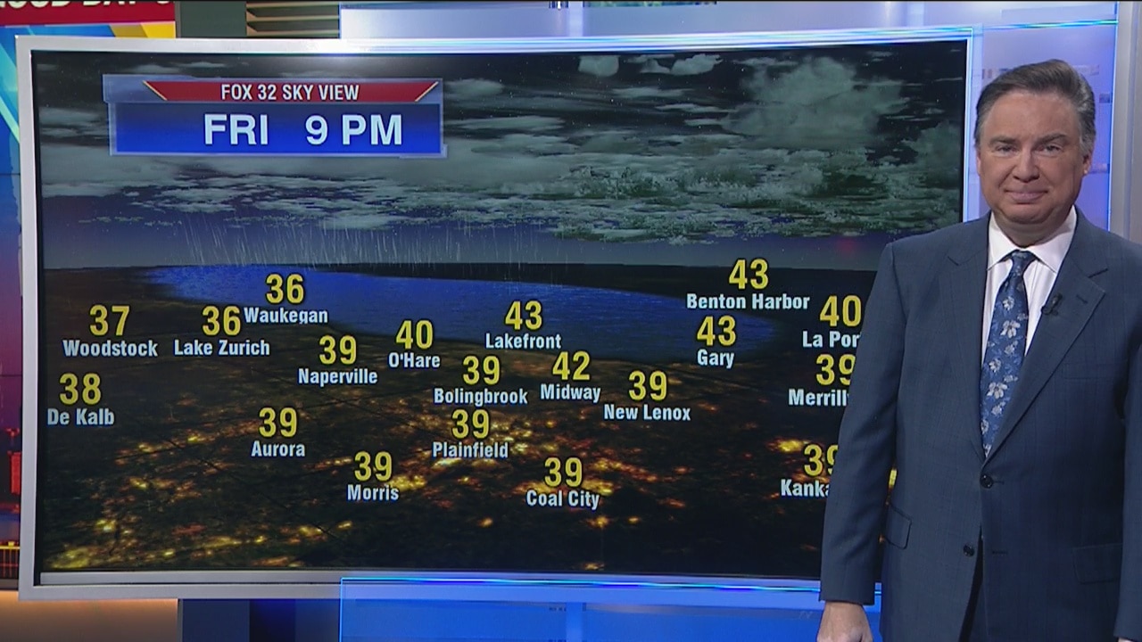3:30 a.m. forecast for Chicagoland on November 1st