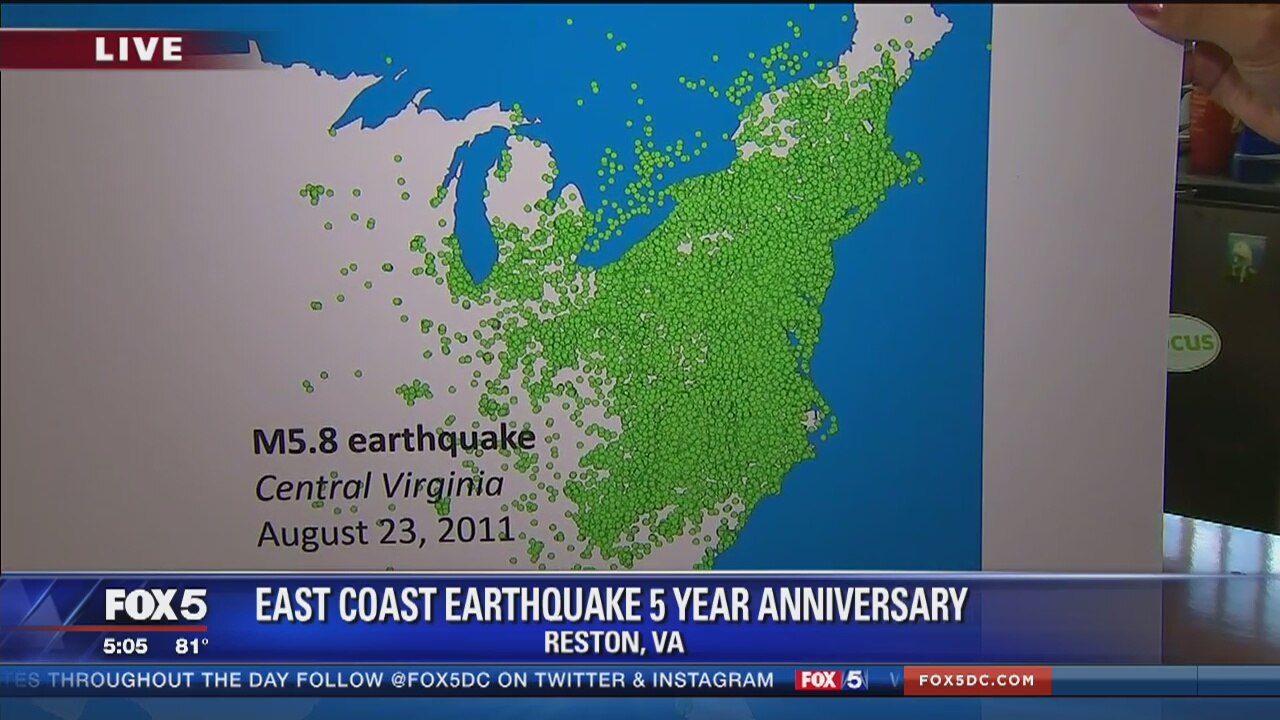 What are the chances of another earthquake in DC region?