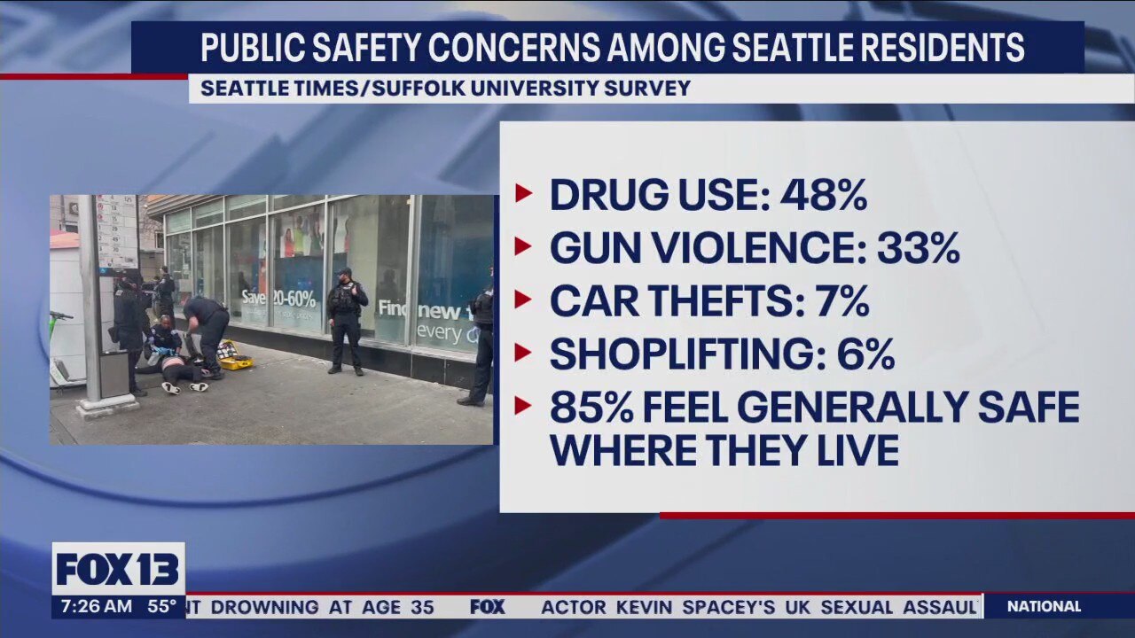 Public safety concerns among Seattle residents