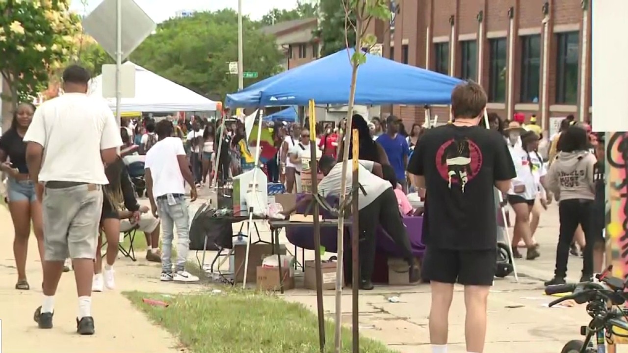 Parade and celebration for Juneteenth in Milwaukee