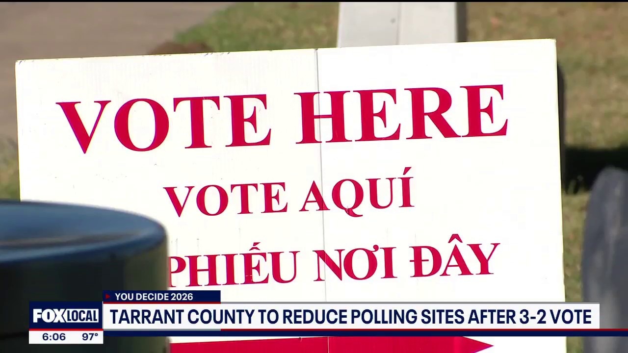 Tarrant County reducing number of polling sites