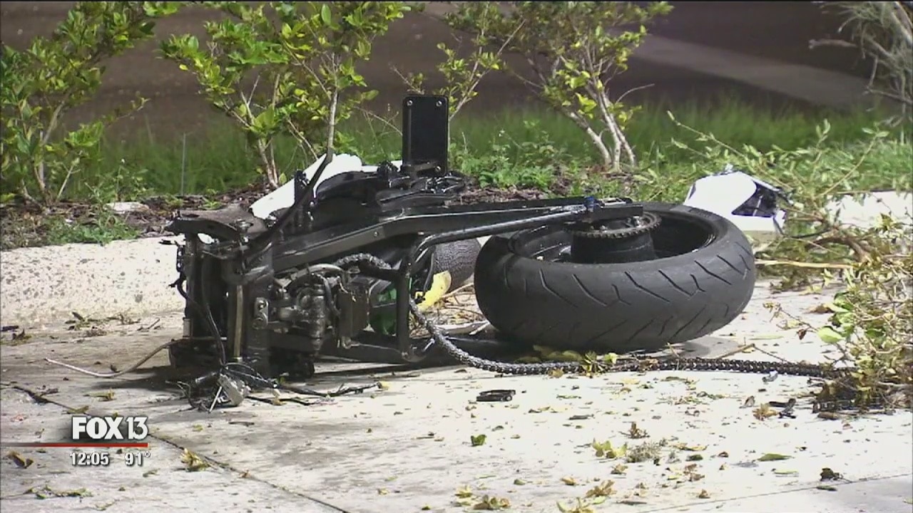 Fatal motorcycle crash closes Clearwater road